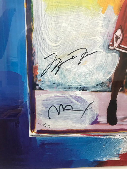 Limited Edition 300/423 Michael Jordan AND Peter Max Signed Artwork