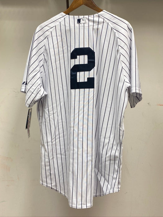Derek Jeter Autographed Authentic Yankee Jersey with Hand-Painted Jeter Figure