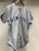 Derek Jeter Signed Gray Yankees Jersey with Original Painting and Stitched Stats