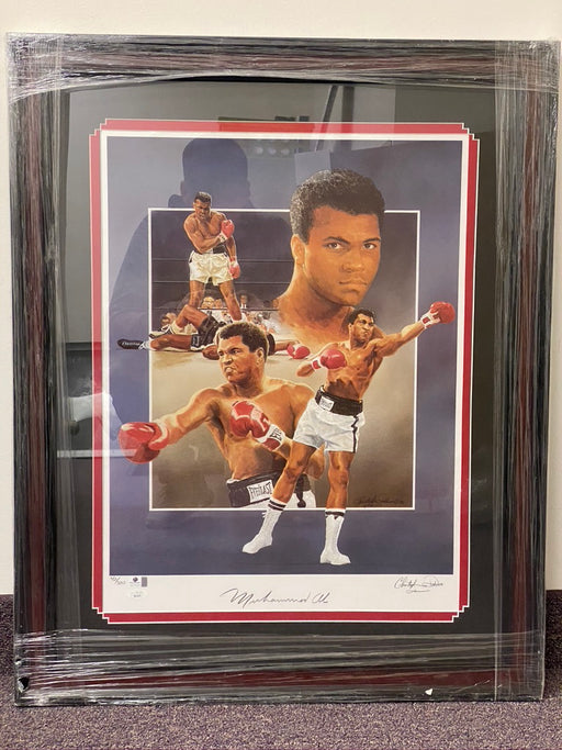 Muhammad Ali Signed and Framed Art Piece