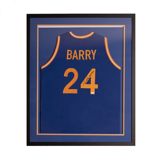 Rick Barry Autographed Warriors Jersey