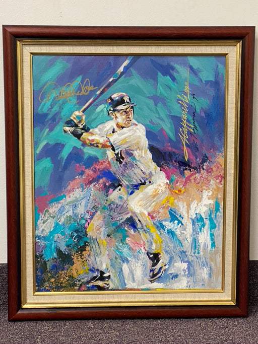 Derek Jeter Original Signed and Framed Painting