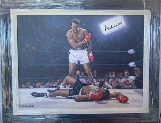 Muhammad Ali Autographed Original Painting