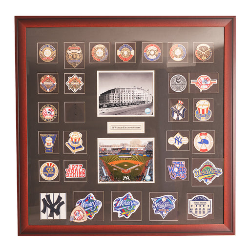 Collage of Yankees World Series Patches
