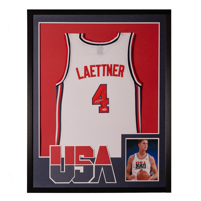 Christian Laettner Autographed Dream Team Jersey
