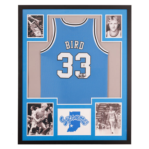 Larry Bird Autographed Indiana State Jersey