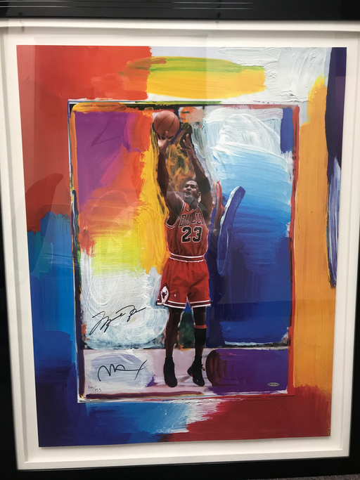 Limited Edition 300/423 Michael Jordan AND Peter Max Signed Artwork