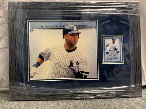 Derek Jeter Photograph with Autographed Card