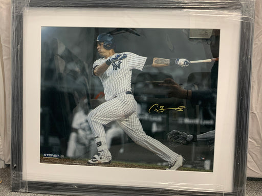 Gary Sanchez Autographed Swinging Action Shot